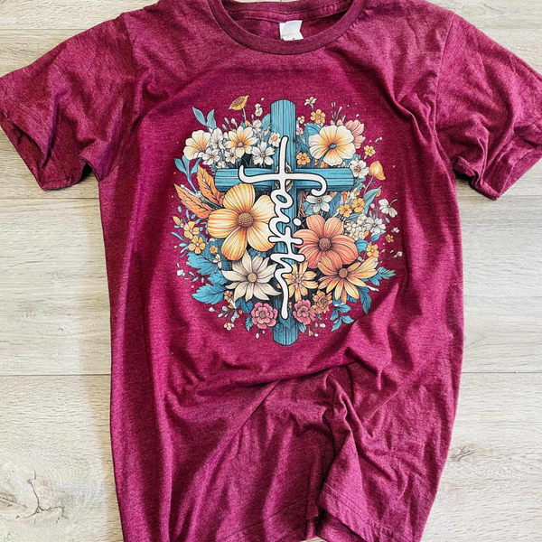 :: Floral Faith Tee ::