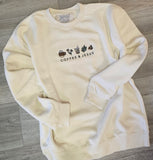 Coffee + Jesus Embroidered Crewneck