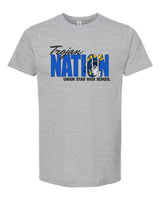 Grey "Trojan Nation" Tee