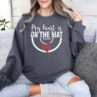 :: My Heart Is On The Mat Sweatshirt ::