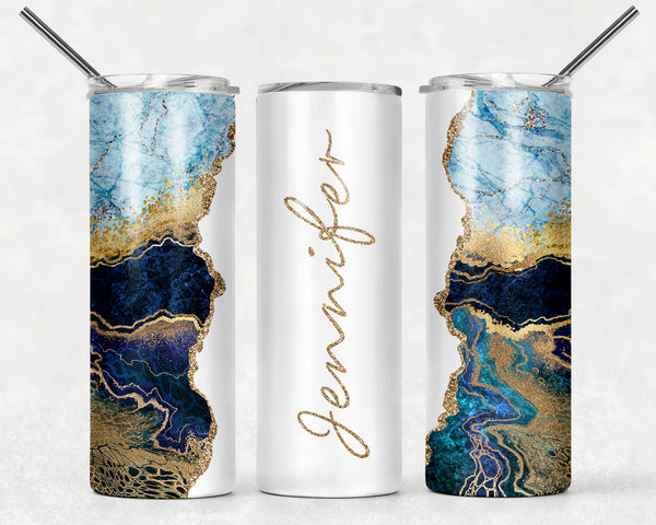 White Seashore Tumbler