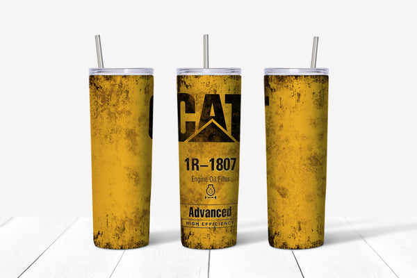 Cat Oil Filter Tumbler