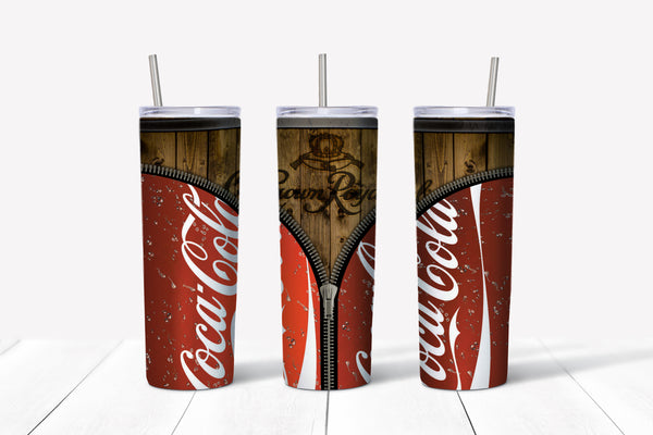 Crown and Coke-Zipper Tumbler